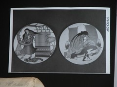 Vtg 1950s Indigenous Plate Painting Photograph Lot of 10 B&W + Negatives CA