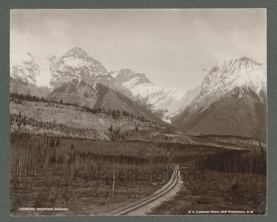 Leanchoil Mountain British Columbia Canada antique art photo by Stephen Thompson