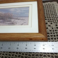 Signed 1988 Beach Photography Framed Vintage Coastal Dunes Oceanfront 9.5×11.5