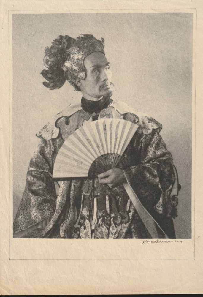 William Mortensen Sôjin Kamiyama as Kublai Khan Art Photograph