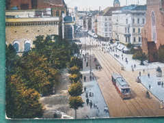 AK Breslau Postcard Church Tram Streetcar 1921 Wroclaw Photo Card Antique