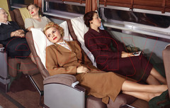 Photo Art Print of the Seating in a Coach Car on the Union Pacific Railroad 1950