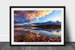 Lake Arcadia Photography Print: Edmond Oklahoma Sky Reflection Landscape Photo