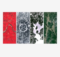 Custom Name Art Print – Made from Real Earth Satellite Images 🌍