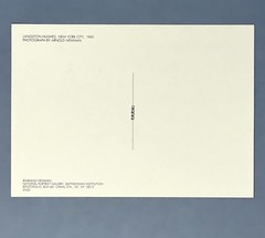 Langston Hughes 1960 Art Print Card Photo By Arnold Newman Fotofolio 4.25”x6”