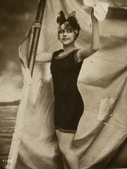LÓTH Ila, amazing actress in swimsuit, by ANGELO Budapest, Vintage fine art RPPC