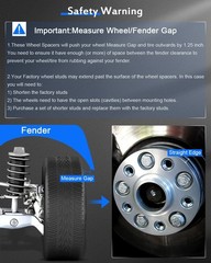 ECCPP 4PCS 2 inch 50mm Wheel Spacers 5×5.5 to 5×5.5 5×139.7 to 5×139.7 108mm …