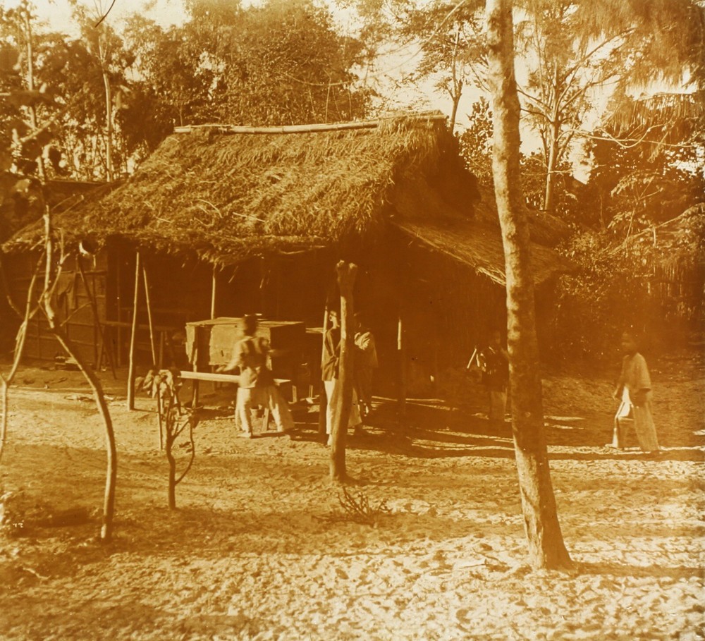 France Vietnam Đà N Ẵ NG Tourane c1920 Photo Stereo Plate De Verre Vintage