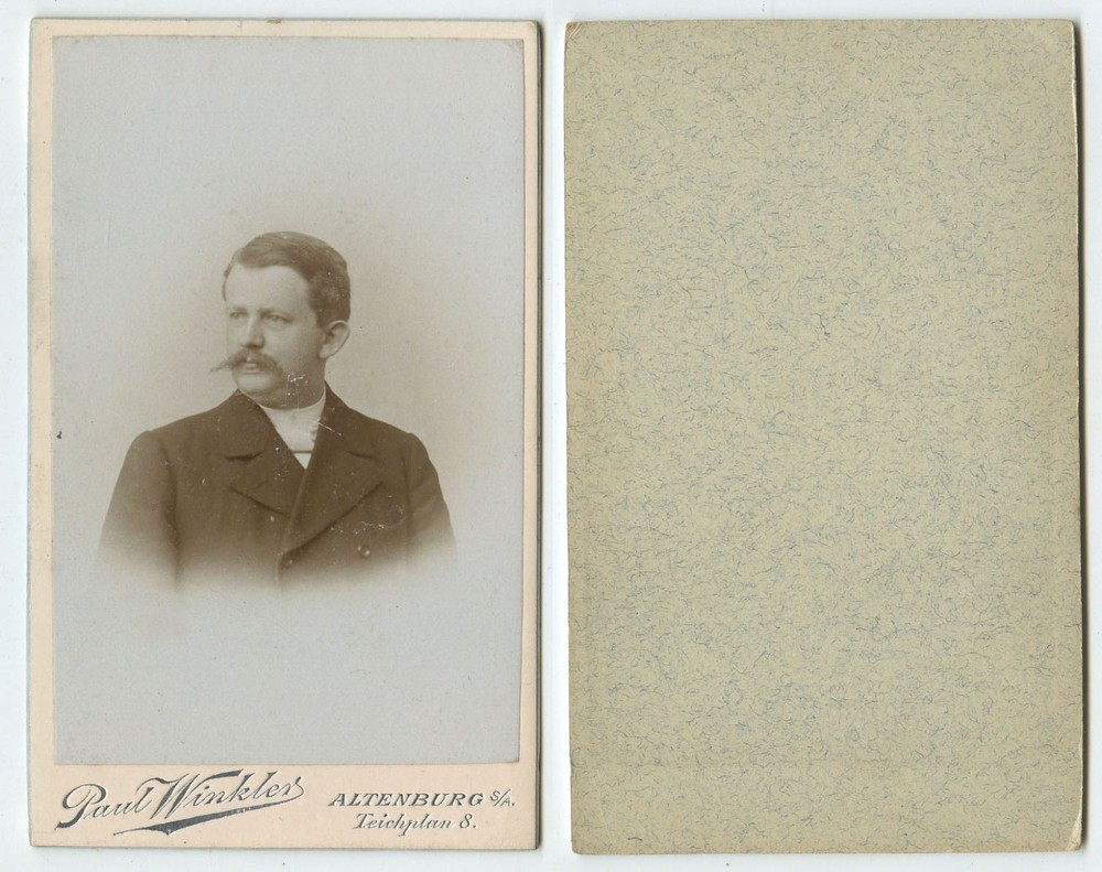 33829 – man with moustache – CDV – photo: Paul Winkler, Altenburg