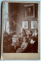 orig. KAB Cabinet Photo Photograph Old Picture Fashion Circa 1890 Child Interior Office