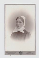 CDV Photo Circa 1900, Young Woman, Nurse, Cassel