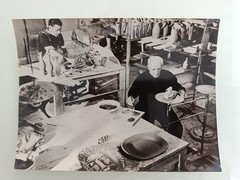 1953 Vintage Photo Pablo Picasso in His Ceramic Studio in Vallauris