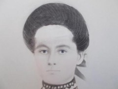 1800-1900 print 14×17 ANTIQUE WOMAN Dilute ALBUMEN CHARCOAL CHALK PHOTO #1