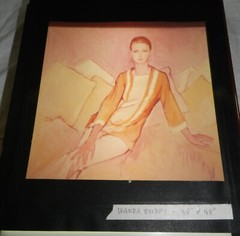 Signed Letter from Artist George A. Rizzo plus 9 Color Transparencies of his Art