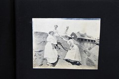 Antique Photo Album PA Conneaut Lake Pennsylvania Nurse Pets Horses Women