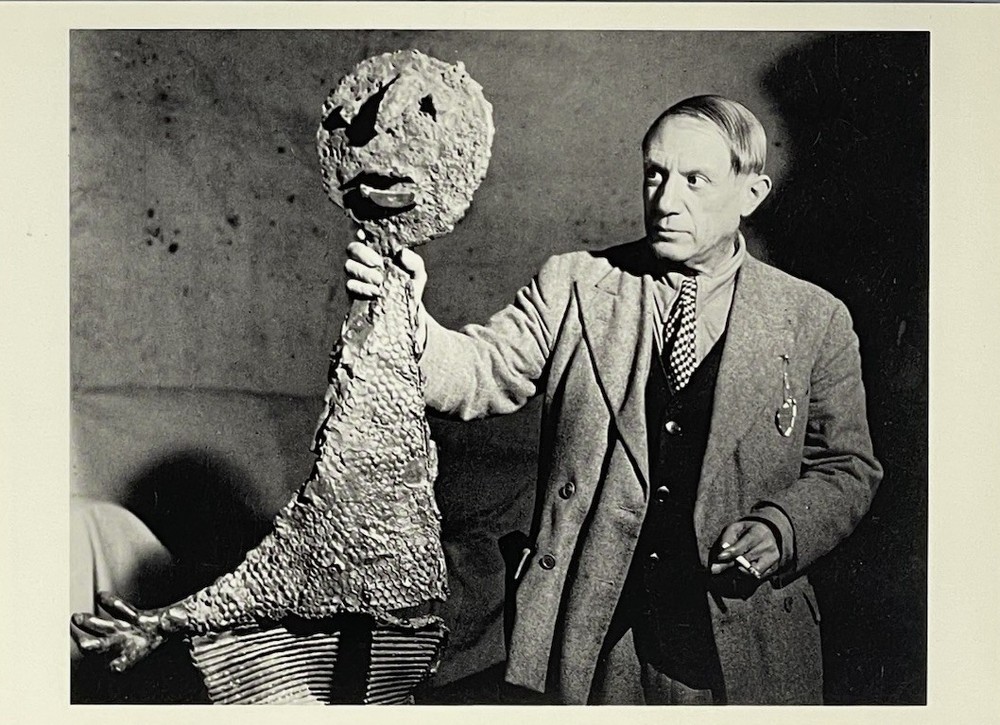 Pablo Picasso Holding Sculpture Art Print Card Photo By Brassai 4”x6” Fotofolio