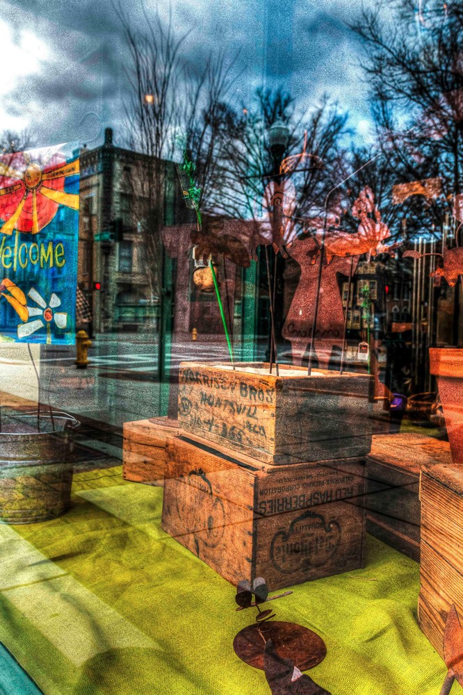 Harrison Brothers Hardware Store Window 12 x 18 Huntsville Al Fine Art Print