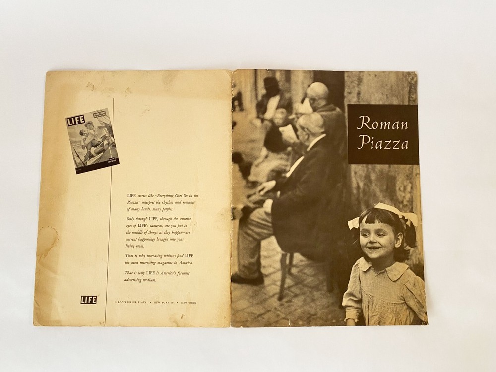 1953 Roman Piazza by Henri Cartier Bresson Produced by Life Magazine – 10 Prints