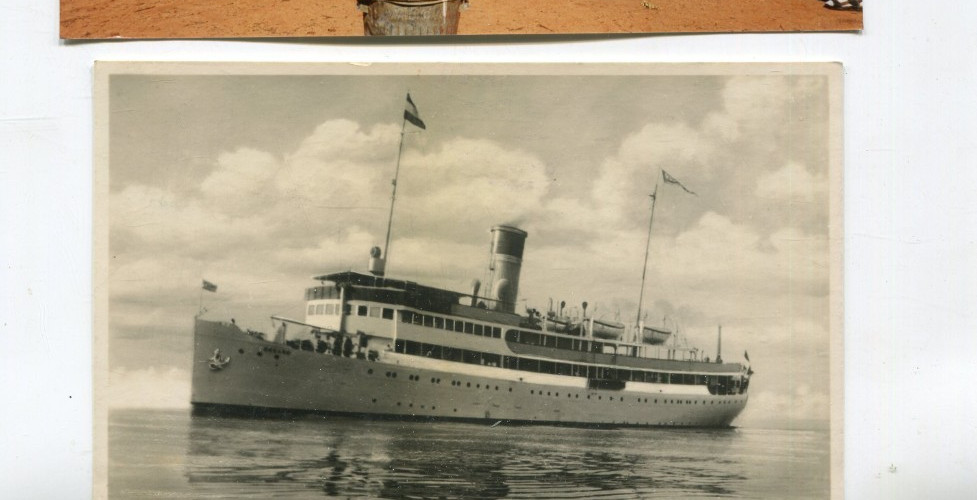Old photo postcard salon speed steamer Rugard, Sassnitz line to Rügen, 1927