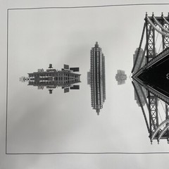 Jason Dorley-Brown NYC Brooklyn Bridge & Other Attractions Art Print Signed 2017