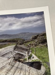 Last Resting Place Rustic Boat Coast Scene 16″ by 11″