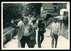 Men with cropped shirt-hippie muscles gay-GDR 1970s-photo 11x8cm