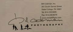 BILL COLEMAN «SHARING» AMISH #332 PHOTO SIGNED NEW IN ORIGINAL PACKAGE