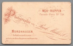 CDV photo four children Nordhausen Neu-Ruppin around 1875 Rich. miller (c2297)
