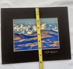 G Brad Lewis Signed Matted Photograph Volcano (No Frame)
