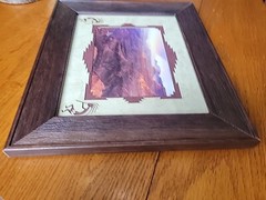 Sunstreak Lipan Point Grand Canyon Signed James Thompson Photo Framed Matted Art