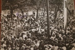 Old Photo Casserole – Dancing, Flag, Man on Top of a Bre, 1910-20??
