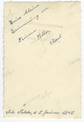 «In the Field, d. January 5, 1945» – War Remembrance Shortly Before War End – Photo 1940s