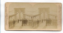 S5018/ Stereo Photo New York Brooklyn Bridge Photo Stockmeyer & Wyman 1893