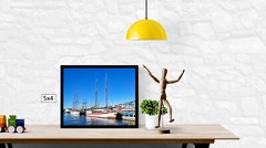 A few Sailboats in Oslo Port, High Resolution Image, Many Formats, TV Art