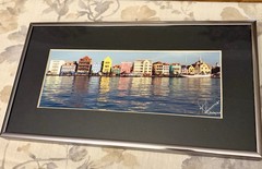 Colorful Caribbean Travel Decor Pair Framed Photography Signed by Artist