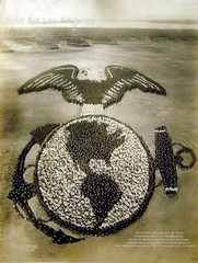 Arthur Mole Photo, U.S. Marine Emblem, 1919, living photograph