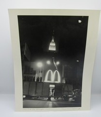 Signed Paul A. McDonough (1941–2025) b&w photo New York City at Night 1983