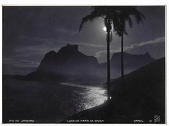 Large Photo, Rio De Janeiro Brazil Brazil, LUAR NA PRAIA DA GAVEA c. 1920