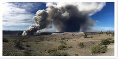 Kilauea Volcano Halema‘uma‘u Ash Plume 2018 Panoramic Silver Halide Photo