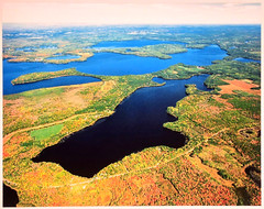 Whitefish Lake, Sawyer Co, near Stone Lake, Wisc. Overhead Photo. Frame Optional