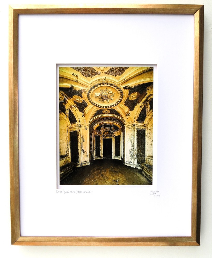 Architectural Travel Photography, Gold Burnished Frame, Double Matte, Italy