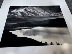 1986 ’47 Ansel Adams Mt McKinley Wonder Lake Denali Park Alaska Large Art Photo