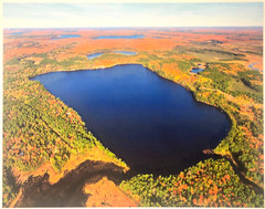 Sevenmile Lake, Three Lakes, Wisc. Oneida/Forest Co Aerial Photo. Frame Optional