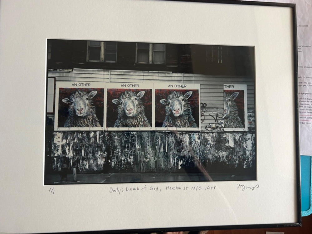 Frank H. Jump- photograph of Dolly: Lamb of God – of Brett Cook-Dizney Mural Art