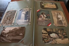 Great old photo postcard album – 200 photos and cards from around 1910