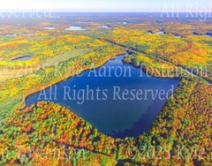 Diamond Lake, Arbor Vitae, Wisconsin, Vilas Co. Aerial Photo. Frame Optional.