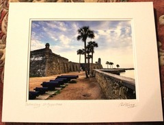 Defending St. Augustine 20X16 Digital Matted Photograph Signed by Phil King-New!