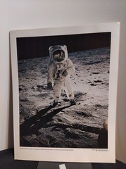 Apollo 11 Astronaut Edwin Aldrin Lunar Surface NASA Photo 1969