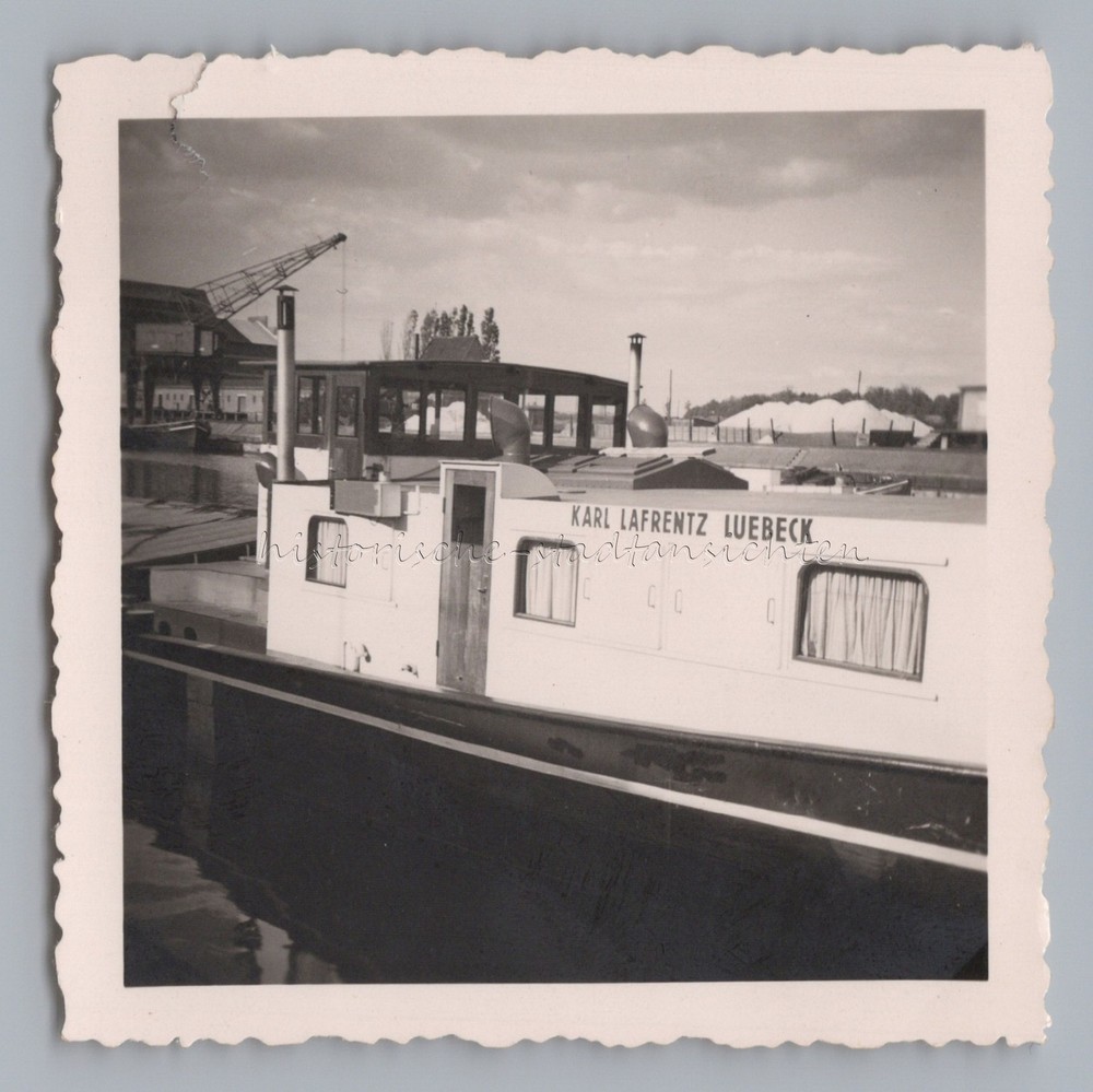 Cargo Ship Karl Lafrentz Luebeck – Old Photo 1950s