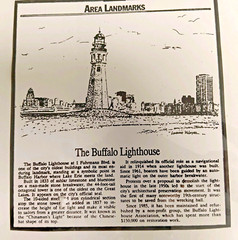 Photograph of Buffalo Lighthouse – TOTAL SIZE11″X14″, PHOTO SIZE 8″X11″ SIGNED